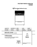 COVER Diagram and Parts List for FPF311PHSA  Frigidaire Range
