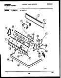 CONSOLE AND CONTROL PARTS Diagram and Parts List for DEISFL5  Frigidaire Dryer