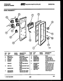 CONTROL PANEL Diagram and Parts List for REG638BNL1  Frigidaire Range