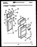 DOOR PARTS Diagram and Parts List for TPK180EN4W  Kelvinator Refrigerator
