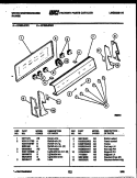 CONTROL PANEL Diagram and Parts List for KF320JDD1  Kelvinator Range