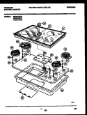 COOKTOP PARTS Diagram and Parts List for FEC3X7XAT1  Frigidaire Cooktop