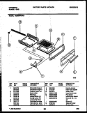BROILER DRAWER PARTS Diagram and Parts List for CG300SP2WH01  Frigidaire Range