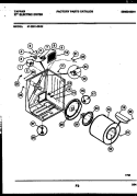CABINET AND COMPONENT PARTS Diagram and Parts List for 47-2251-23-05  Tappan Dryer