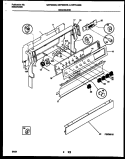 BACKGUARD Diagram and Parts List for MEF322WBSA  Frigidaire Range