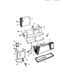 CONTROL PARTS Diagram and Parts List for AH114J1T1  Frigidaire Air Conditioner