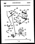 BURNER, MANIFOLD AND GAS CONTROL Diagram and Parts List for 72-3651-23-05  Tappan Range