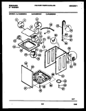 CABINET PARTS Diagram and Parts List for WA5800RW1  Frigidaire Washer