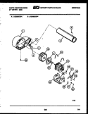 BLOWER AND DRIVE PARTS Diagram and Parts List for DG500KXH4  Frigidaire Dryer