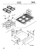 TOP / DRAWER Diagram and Parts List for FCS367CHBD  Frigidaire Range