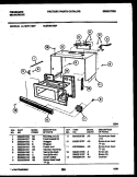 WRAPPER AND BODY PARTS Diagram and Parts List for MVH1190P  Frigidaire Microwave