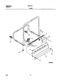 FRAME Diagram and Parts List for MDB120LGR0  Frigidaire Dishwasher