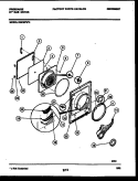 DOOR PARTS Diagram and Parts List for DGCSFW4  Frigidaire Dryer