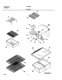 SHELVES Diagram and Parts List for FRT18B6CQ1  Frigidaire Refrigerator
