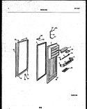 REFRIGERATOR DOOR PARTS Diagram and Parts List for 95-2491-23-00  Tappan Refrigerator