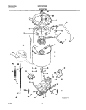 WSHR MTR, HOSE Diagram and Parts List for GLWS1979AS2  Frigidaire Washer