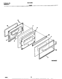 DOOR Diagram and Parts List for WGF324BBDC  Frigidaire Range