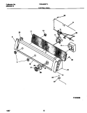 CONTROL PANEL Diagram and Parts List for FWS445RFT0  Frigidaire Washer