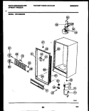 CABINET PARTS Diagram and Parts List for WFU12M3AW0  Frigidaire Freezer
