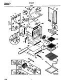 BODY Diagram and Parts List for FEF389CFBB  Frigidaire Range