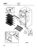 CABINET Diagram and Parts List for MFU20F3GW5  Frigidaire Freezer