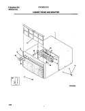 CABINET FRONT / WRAPPER Diagram and Parts List for FAC052G7A3  Frigidaire Air Conditioner