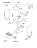 BODY Diagram and Parts List for FGF318ECA  Frigidaire Range
