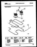 BROILER PARTS Diagram and Parts List for CEC2M4WXE  Gibson Range