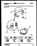 COMPRESSOR PARTS Diagram and Parts List for ED408K6  Frigidaire Dehumidifier