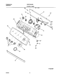 CONTROL PANEL Diagram and Parts List for GLWS1649AS0  Frigidaire Washer