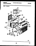 CABINET PARTS Diagram and Parts List for FAL103S1A1  Frigidaire Air Conditioner