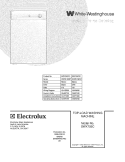 COVER Diagram and Parts List for SWX703CS1  Westinghouse Washer
