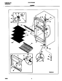 CABINET Diagram and Parts List for CFU17F3HW0  Frigidaire Freezer