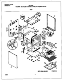 BODY Diagram and Parts List for FEF353BFDE  Frigidaire Range