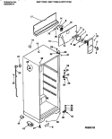 CABINET W / FAN ASSEMBLY Diagram and Parts List for WRT17CGCY0  Frigidaire Refrigerator