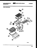 SHELVES AND SUPPORTS Diagram and Parts List for RTG123GCH2A  Frigidaire Refrigerator