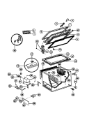 DOOR, CABINET, UNIT Diagram and Parts List for FFC09M4AW2  Frigidaire Freezer