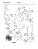 BODY Diagram and Parts List for GLEFZ389HCC  Frigidaire Range