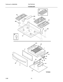 TOP/DRAWER Diagram and Parts List for PLGFZ397GCG  Frigidaire Range