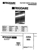 COVER Diagram and Parts List for FDB837GFR0  Frigidaire Dishwasher