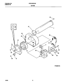 P16M0016 MOTOR, BLOWER Diagram and Parts List for WDG546RGS0  Frigidaire Dryer