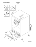 CABINET Diagram and Parts List for EI24BC65GS1  Electrolux Wine and Beverage Cooler