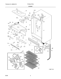 CABINET Diagram and Parts List for FCRS201RFB4  Frigidaire Refrigerator