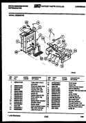ICE DOOR, DISPENSER AND WATER TANK Diagram and Parts List for RS220MCV0  Frigidaire Refrigerator
