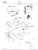 CONTROLS Diagram and Parts List for FRS20ZGJB2  Frigidaire Refrigerator