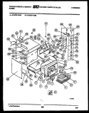 BODY PARTS Diagram and Parts List for 57-2707-00-03  Tappan Microwave