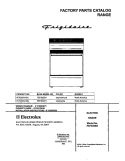 COVER Diagram and Parts List for FEF305SHDC  Frigidaire Range