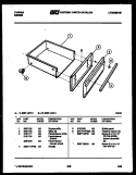 DRAWER PARTS Diagram and Parts List for 31-2237-00-03  Tappan Range