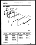 DOOR PARTS Diagram and Parts List for CG300SP2WH01  Frigidaire Range