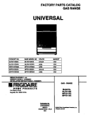 COVER Diagram and Parts List for MLF311SGWA  Frigidaire Range